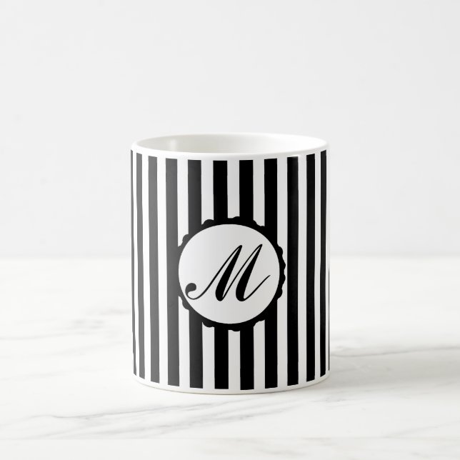 Tasse faite sur commande blanche de monogramme de (Centre)