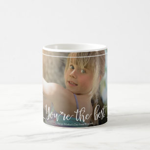 Tasse faite sur commande calligraphique de photo