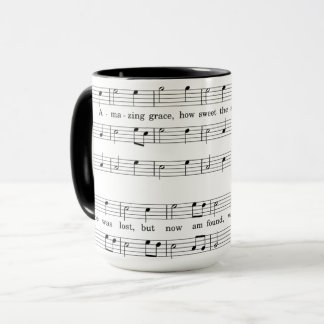 tasse faite sur commande combinée de musique du
