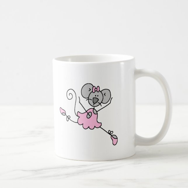 Tasse faite sur commande de ballerine de souris (Droite)