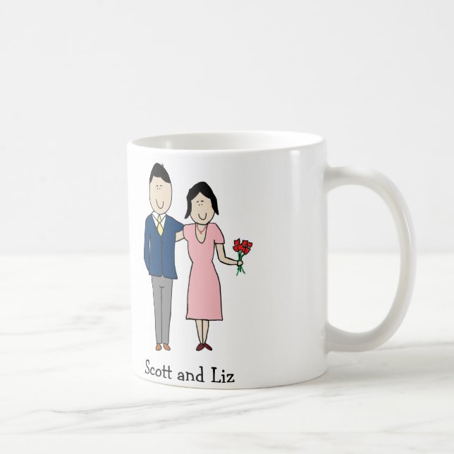 Tasse faite sur commande de bande dessinée de (Droite)