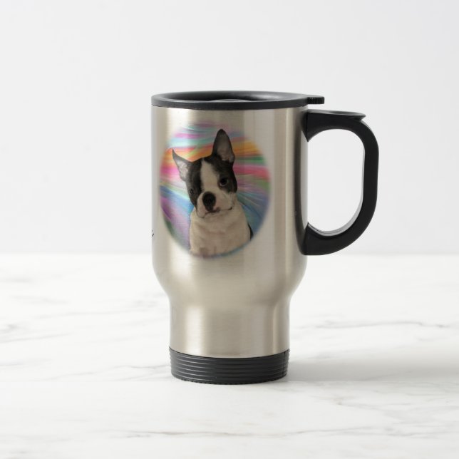 Tasse faite sur commande de Boston Terrier (Droit)