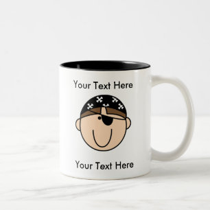 Tasse faite sur commande de brun de pirate -