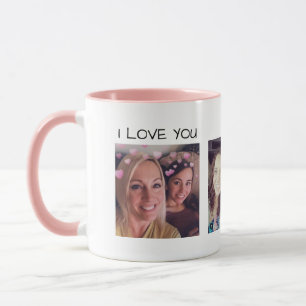 Tasse faite sur commande de collage de photo de