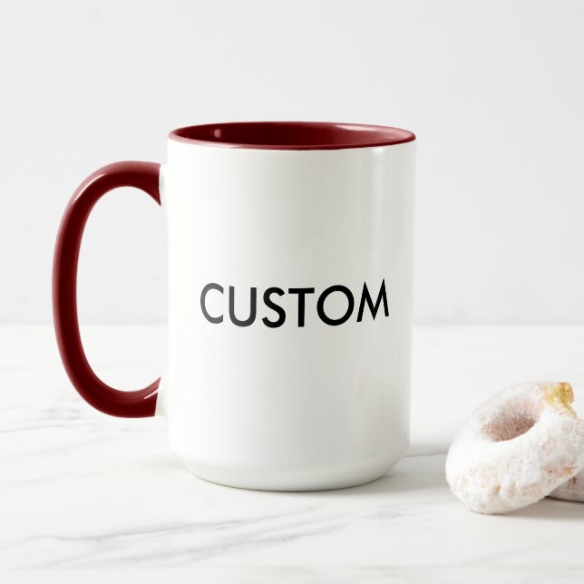 Tasse faite sur commande de la sonnerie 15oz - (Avec donut)