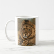 Tasse faite sur commande de lion