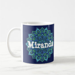 Tasse faite sur commande de mandala