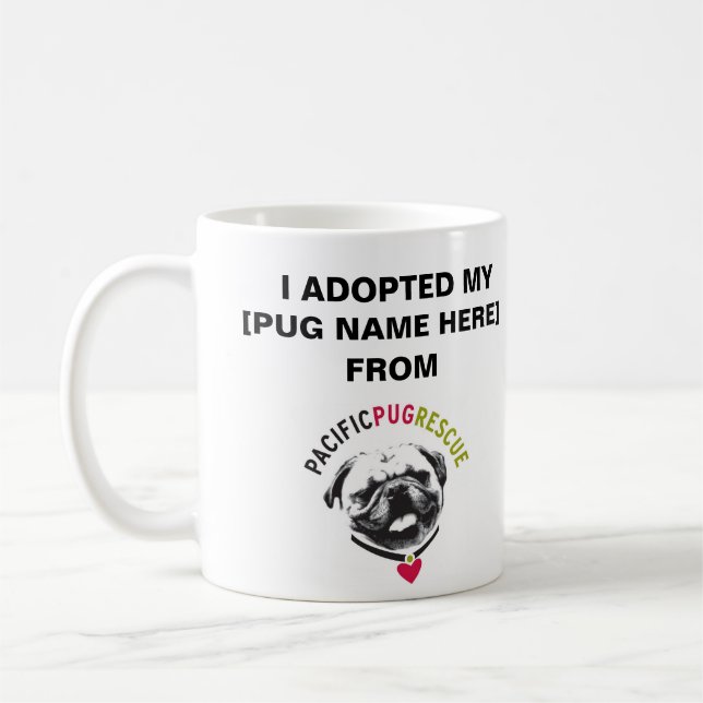 Tasse faite sur commande de photo de PPR (Gauche)