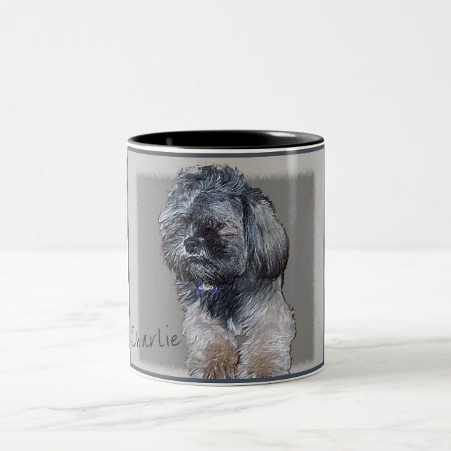 Tasse faite sur commande de portrait d'animal (Centre)