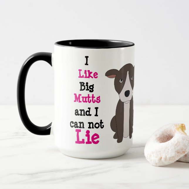 Tasse faite sur commande de sonnerie du noir 15oz (Avec donut)