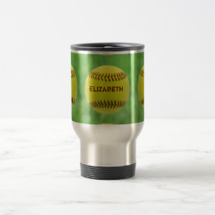 Tasse faite sur commande de voyage de boule du