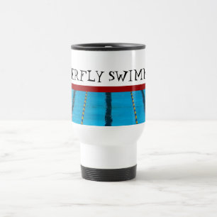 Tasse faite sur commande de voyage de natation