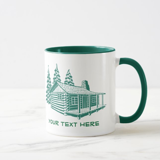 Tasse faite sur commande des textes en bois de (Droite)