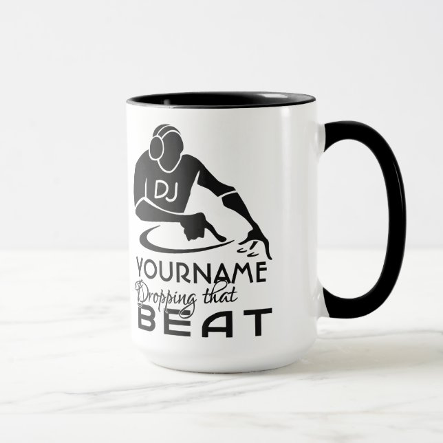 Tasse faite sur commande du DJ - choisissez le (Droite)