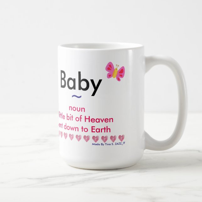 Tasse faite sur commande pour de nouveaux parents (Droite)