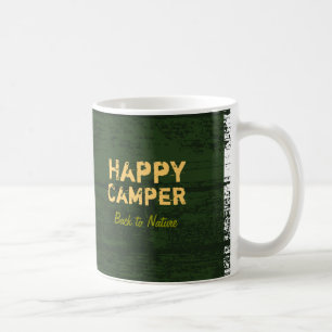 Tasse faite sur commande rustique de camping de