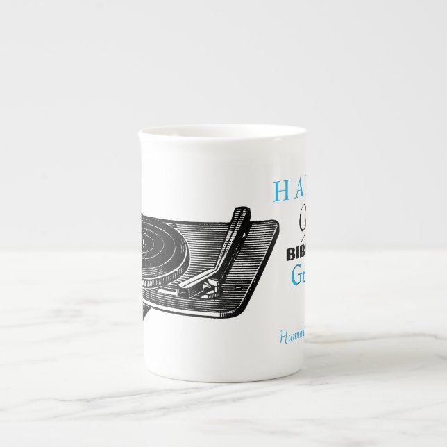 Tasse faite sur commande vintage d'anniversaire du (Devant)