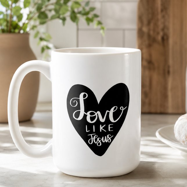 Tasse Faith Love Like Jesus (Créateur téléchargé)
