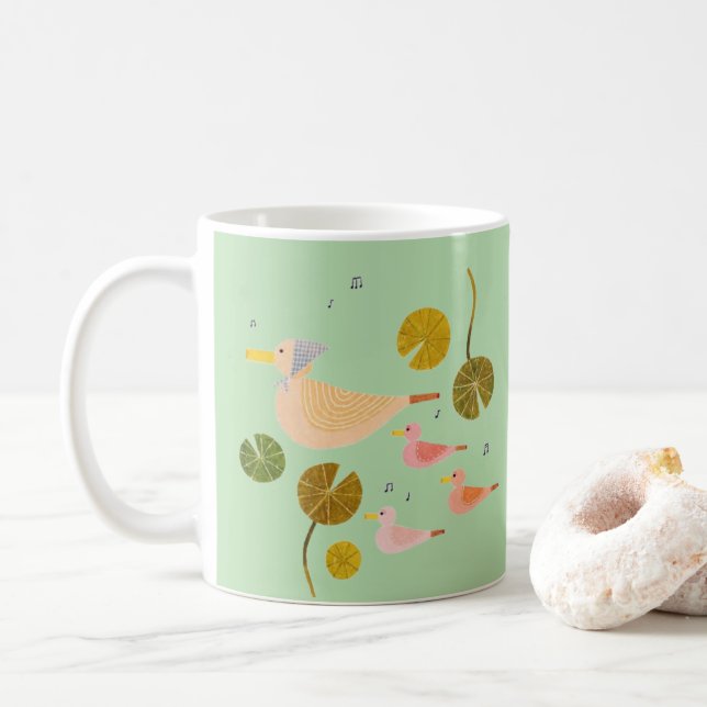 Tasse Famille de Canard Fantaisiste Kind Ones Harm (Avec donut)
