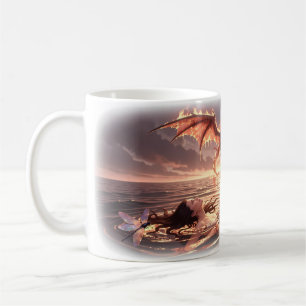 Tasse Fantaisie Dragon Allumé par le Feu et Rêve O