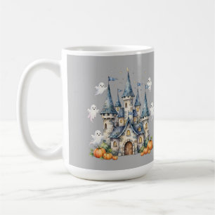 Tasse fantôme citrouille de château Halloween mign