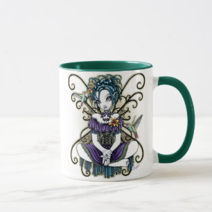 Tasse féerique d'art de colibri gothique de