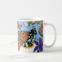 Tasse féerique d'art d'imaginaire de chat de
