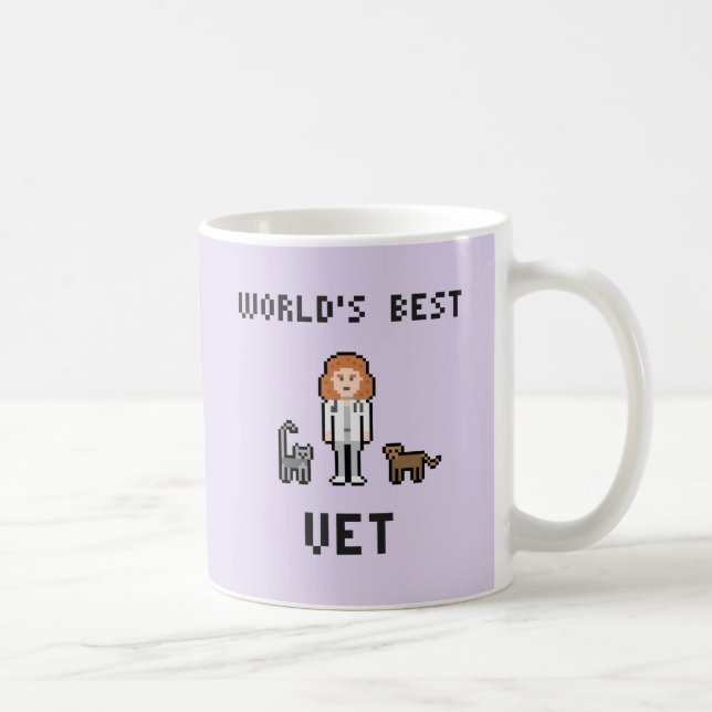 Tasse femelle du vétérinaire du monde de pixel la (Droite)