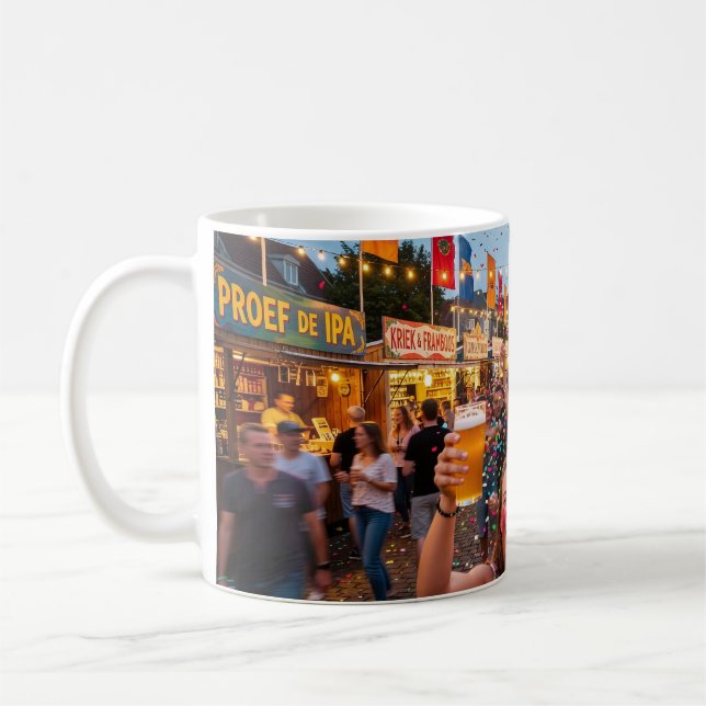 Tasse Fête Belge Joie et Rires (Gauche)