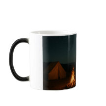 Tasse Feu de camp nocturne - Conception de camping