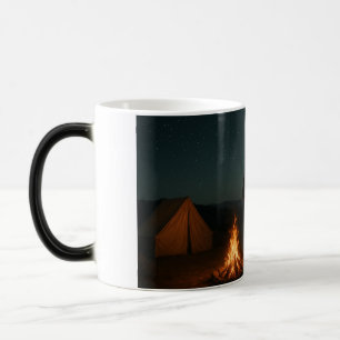 Tasse Feu de camp nocturne - Conception de camping