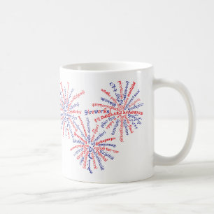 Tasse Feux d'Artifice Tout-Américain