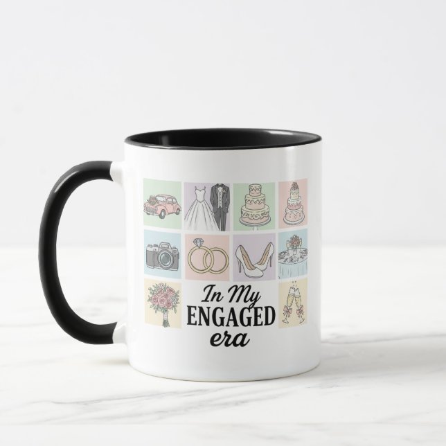 Tasse Fiancée, Tasse Annonce Fiançailles, Ere des  (Gauche)
