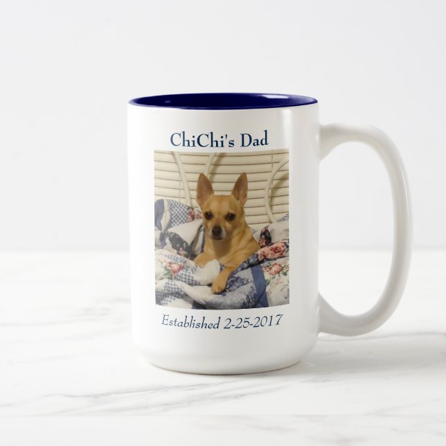 Tasse fière de photo d'animal familier ou de (Droit)