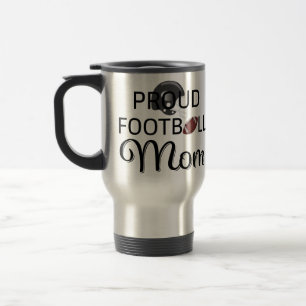 Tasse fière de voyage de maman du football