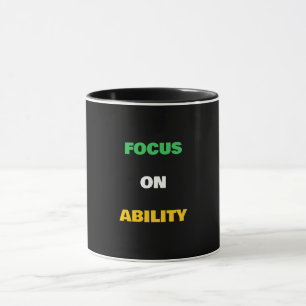 Tasse Fierté Handicap Texte Personnalisable Capaci