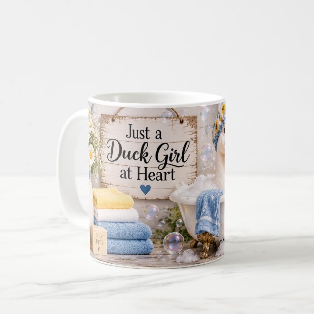 Tasse Fille Canard de cœur (Devant gauche)