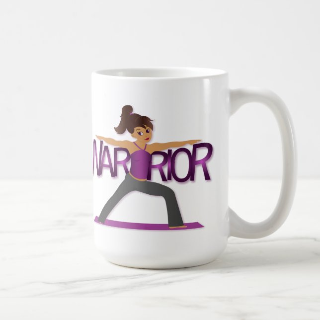 Tasse Fille de Yoga Guerrière (Droite)