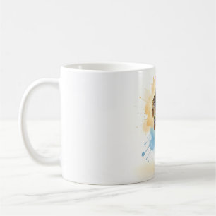 Tasse Fille Jeune et Confiante Marchant en Avant