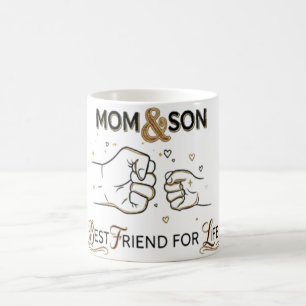 Tasse Fist Bump Meilleure amie pour la vie Maman e