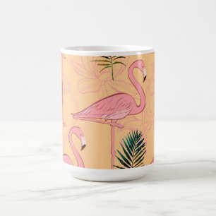 Tasse Flamant Rose Jaune Doré & Rose