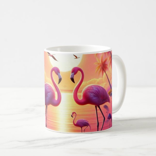 Tasse flamants roses ! (Devant droit)