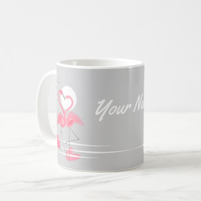 Tasse Flamingo Love Name (Devant gauche)