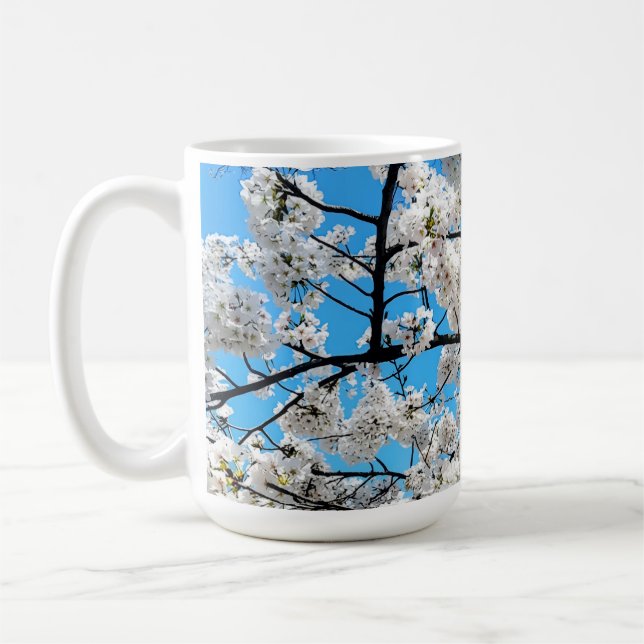 Tasse Fleur de Cerisier Blanc en Fleur (Gauche)