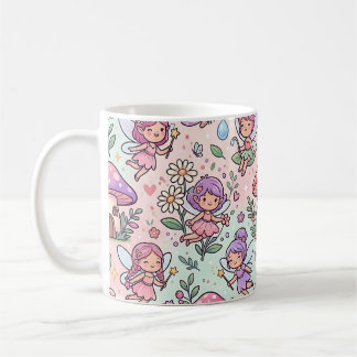 Tasse Fleur de Fée avec Motif de Jardin Pastel