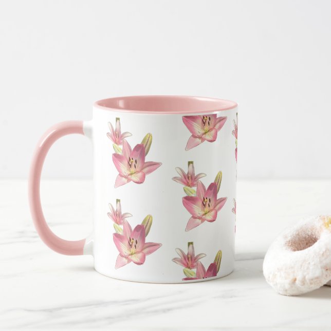 Tasse Fleur de Lys Tigre (Avec donut)