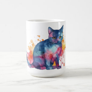 Tasse Fleurie Chat