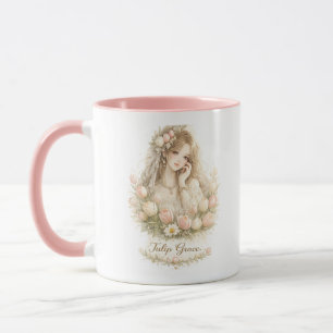 Tasse Fleurie Tulipe Grace