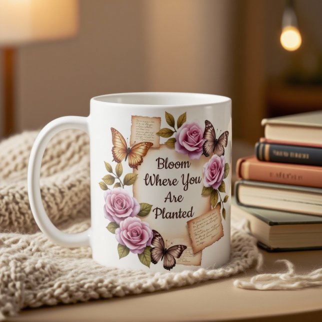Tasse Fleurir là où vous êtes planté (Créateur téléchargé)