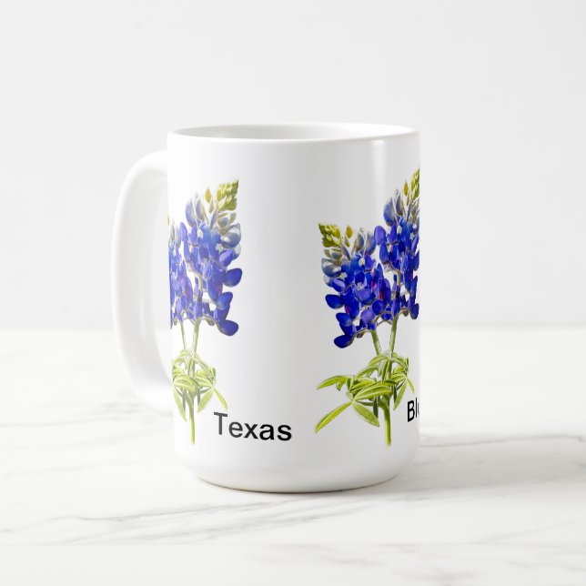 Tasse Fleurs Bluebonnet du Texas (Devant gauche)